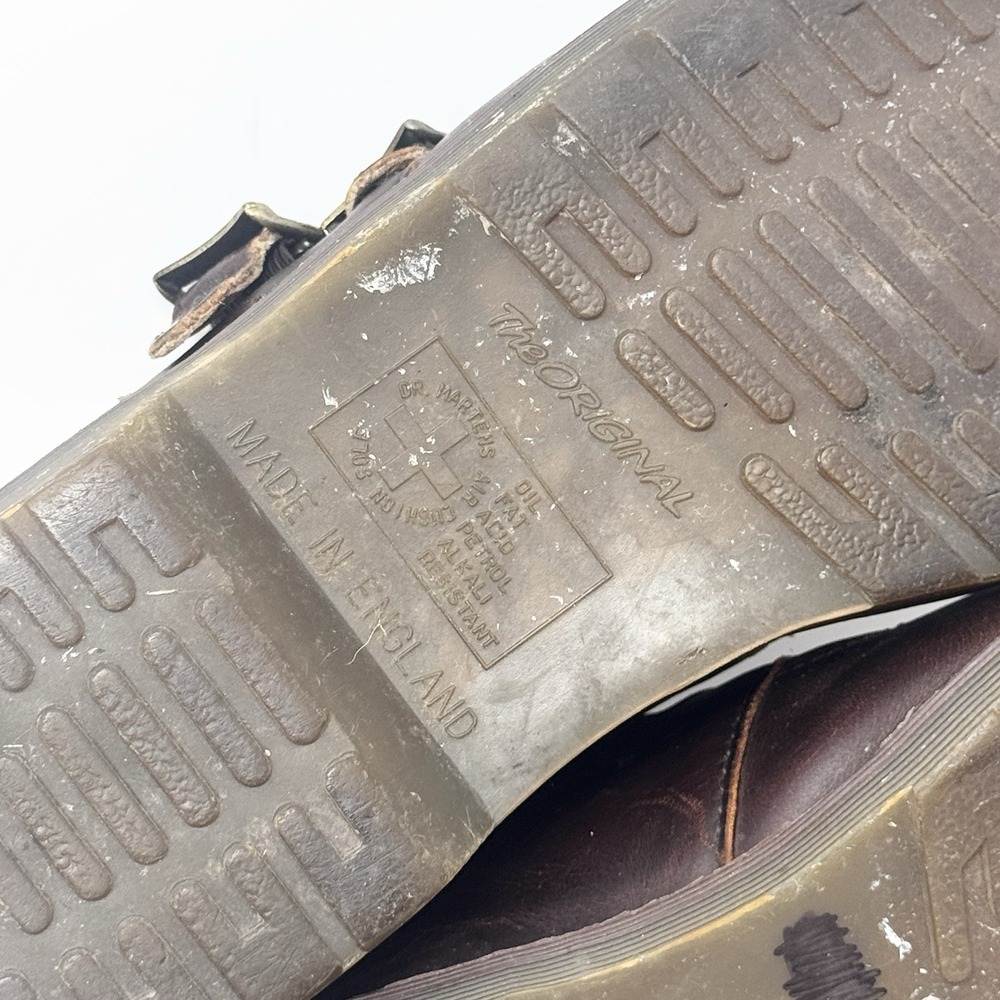 Dr. Martens Brown Leather Mary Janes - Picture 13 of 16